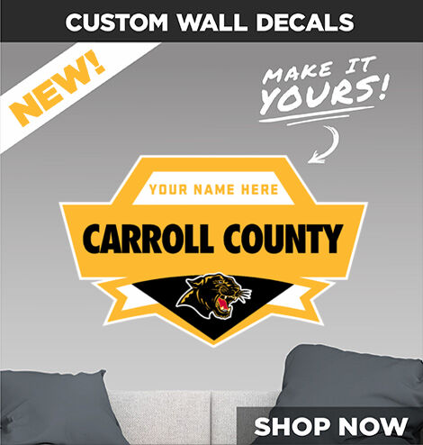 Carroll County Panthers Decal Dual Banner Banner
