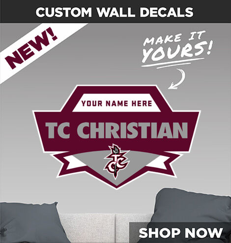 TC Christian Sabres Decal Dual Banner Banner