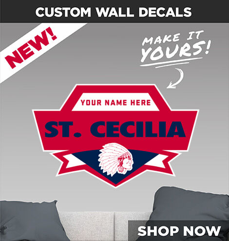 St. Cecilia Indians Decal Dual Banner Banner
