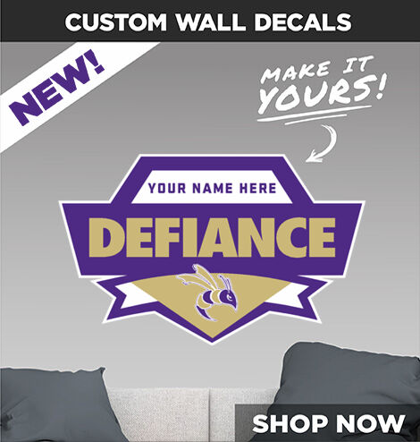 Defiance College Yellow Jackets Make It Yours: Wall Decals - Dual Banner