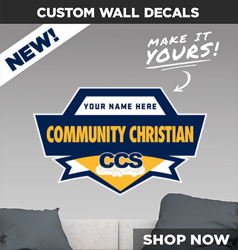 Community Christian  Eagles Decal Dual Banner Banner