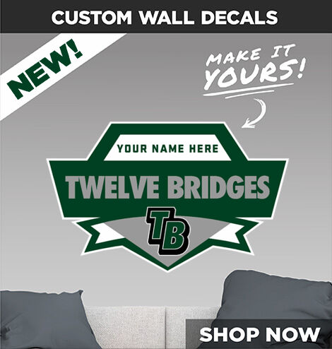 Twelve Bridges  Rhinos Make It Yours: Wall Decals - Dual Banner