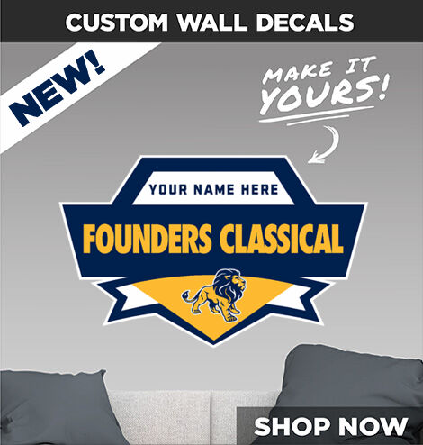 Founders Classical  Lions Make It Yours: Wall Decals - Dual Banner