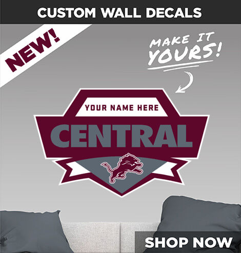 Central Middle School LIONS ONLINE STORE Make It Yours: Wall Decals - Dual Banner