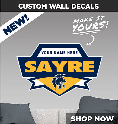 Sayre Spartans Decal Dual Banner Banner