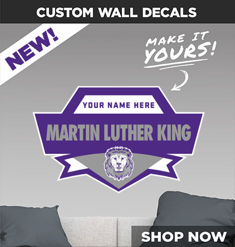 Martin luther King Lions Decal Dual Banner Banner