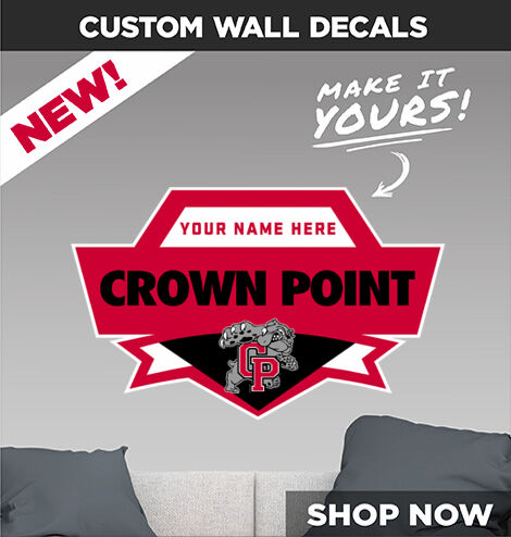 Crown Point  Bulldogs Decal Dual Banner Banner