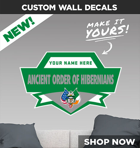 Ancient Order of Hibernians AOH Make It Yours: Wall Decals - Dual Banner