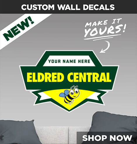 ELDRED CENTRAL Yellowjackets Decal Dual Banner Banner
