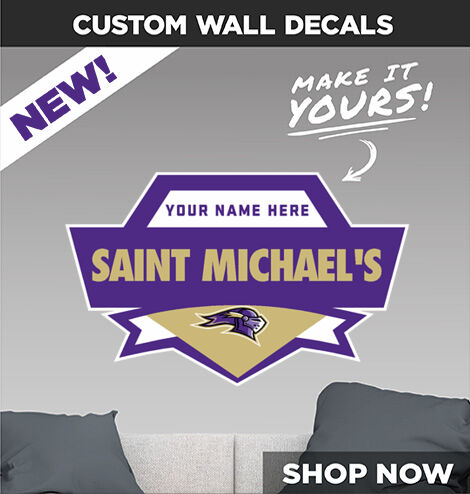 Saint Michael's  Purple Knights Make It Yours: Wall Decals - Dual Banner
