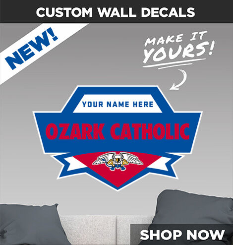 OZARK CATHOLIC GIRFFINS Make It Yours: Wall Decals - Dual Banner