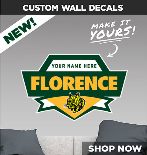 Florence Bobcats Make It Yours: Wall Decals - Dual Banner