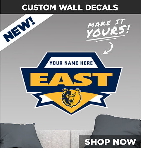 East Golden Bears Make It Yours: Wall Decals - Dual Banner