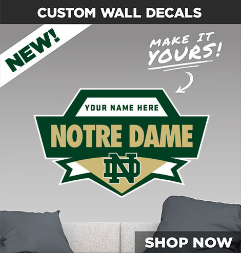 Notre Dame Irish Make It Yours: Wall Decals - Dual Banner