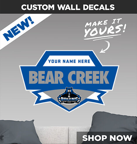 Bear Creek Bruins Make It Yours: Wall Decals - Dual Banner