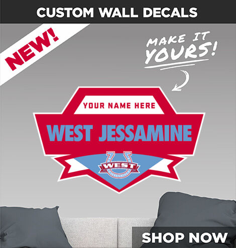 West Jessamine Colts Online Store Make It Yours: Wall Decals - Dual Banner