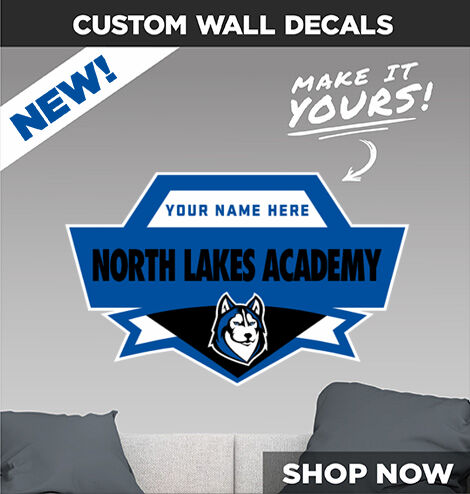 North Lakes Academy Huskies Decal Dual Banner Banner