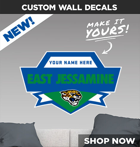 East Jessamine Jaguars Online Store Make It Yours: Wall Decals - Dual Banner