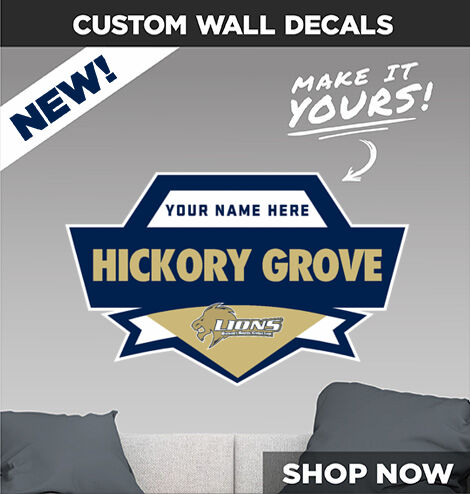 Hickory Grove Lions Decal Dual Banner Banner