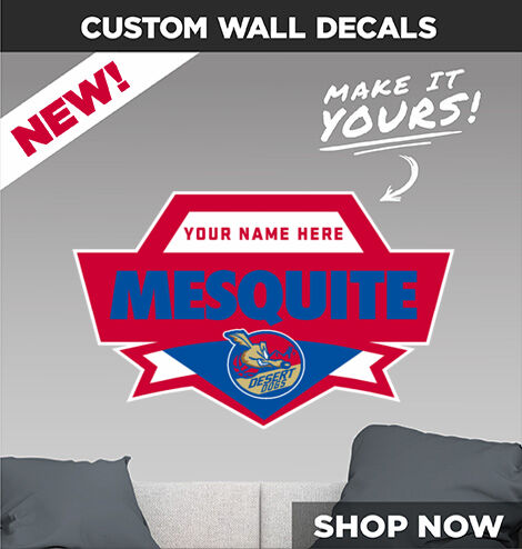Mesquite Desert Dogs Make It Yours: Wall Decals - Dual Banner