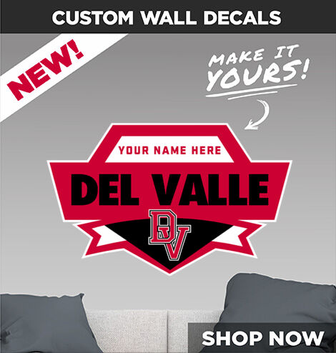 Del Valle Cardinals Make It Yours: Wall Decals - Dual Banner