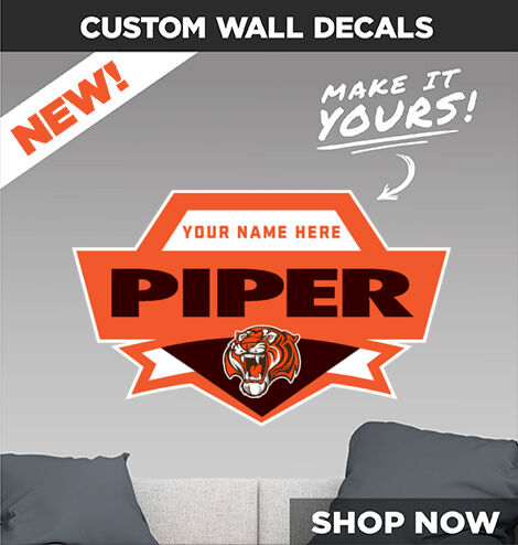 Piper Bengals Make It Yours: Wall Decals - Dual Banner