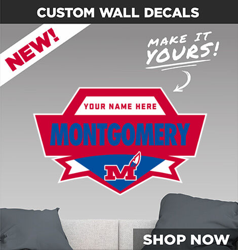 Montgomery Indians Decal Dual Banner Banner