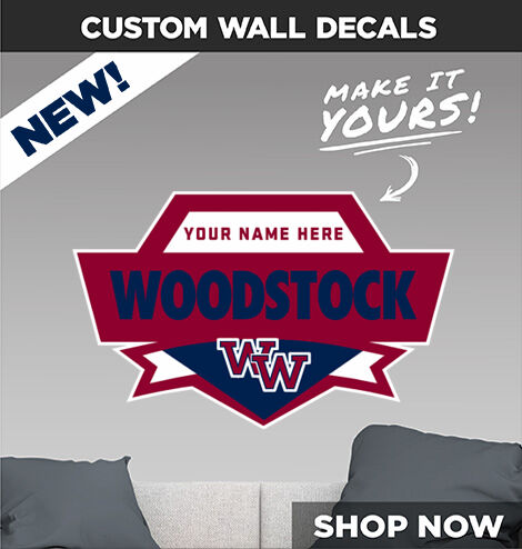 Woodstock Wolverines Make It Yours: Wall Decals - Dual Banner
