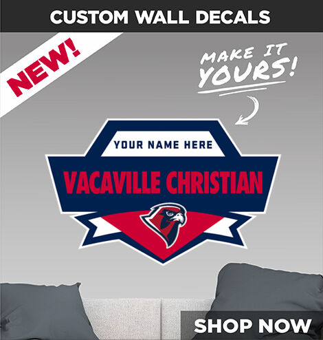Vacaville Christian  Falcons Decal Dual Banner Banner