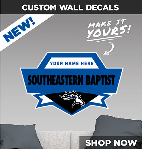 Southeastern Baptist Chargers Decal Dual Banner Banner