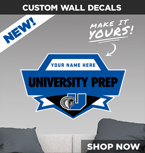 University Prep Cobras Decal Dual Banner Banner
