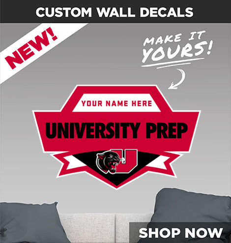 University Prep Panthers Make It Yours: Wall Decals - Dual Banner