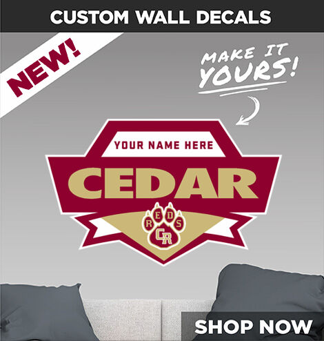 Cedar Reds Decal Dual Banner Banner
