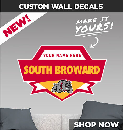 South Broward Bulldogs Make It Yours: Wall Decals - Dual Banner