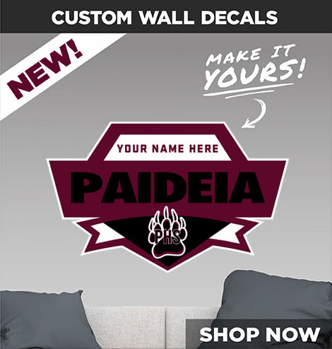 Paideia High Bears Make It Yours: Wall Decals - Dual Banner