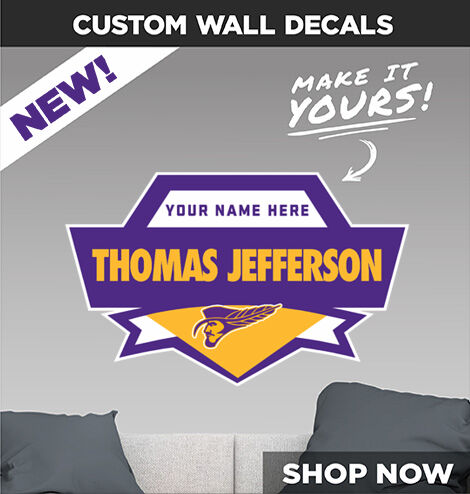 Thomas Jefferson Cavaliers Make It Yours: Wall Decals - Dual Banner