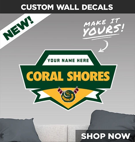 Coral Shores Hurricanes Decal Dual Banner Banner