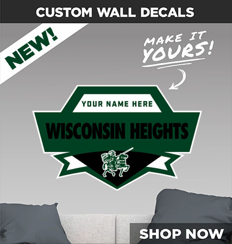 Wisconsin Heights High School Vanguards Decal Dual Banner Banner