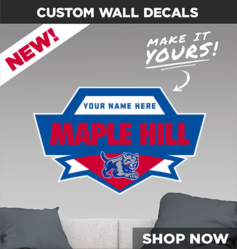 Maple Hill Wildcats Decal Dual Banner Banner