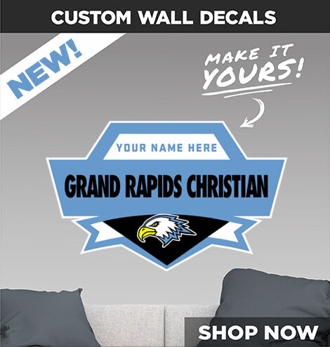 Grand Rapids Christian Eagles Make It Yours: Wall Decals - Dual Banner