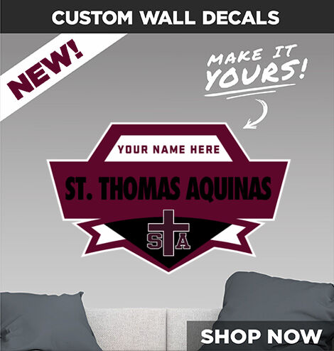St. Thomas Aquinas Falcons Make It Yours: Wall Decals - Dual Banner