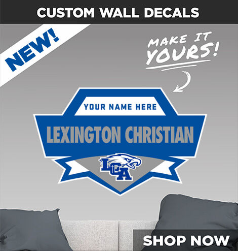 Lexington Christian Academy Eagles Make It Yours: Wall Decals - Dual Banner