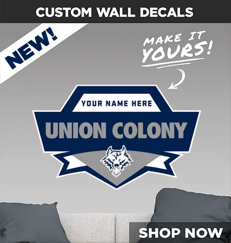 Union Colony  Timberwolves Make It Yours: Wall Decals - Dual Banner