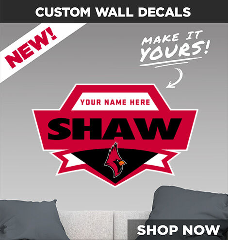 SHAW HIGH SCHOOL CARDINALS Make It Yours: Wall Decals - Dual Banner