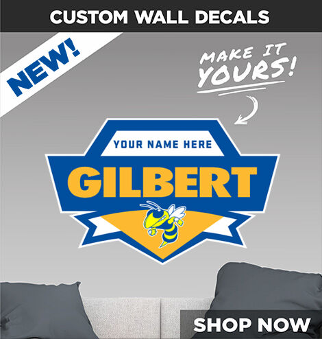 Gilbert Yellowjackets Make It Yours: Wall Decals - Dual Banner