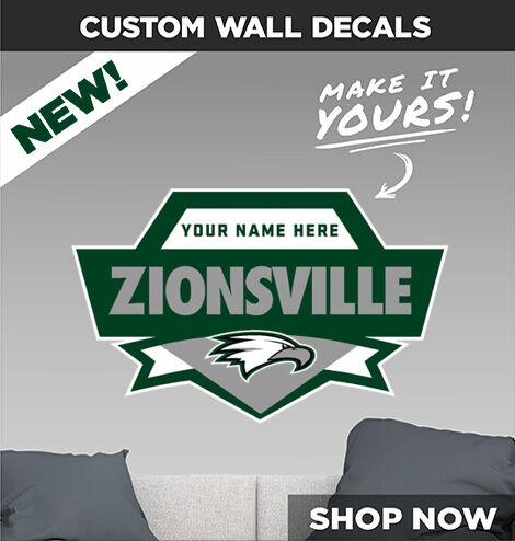 Zionsville High School Eagles Online Store Decal Dual Banner Banner