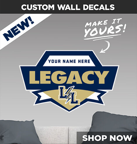 LEGACY HIGH SCHOOL LIGHTNING Make It Yours: Wall Decals - Dual Banner