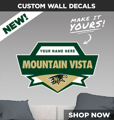 MOUNTAIN VISTA HIGH SCHOOL GOLDEN EAGLES Make It Yours: Wall Decals - Dual Banner