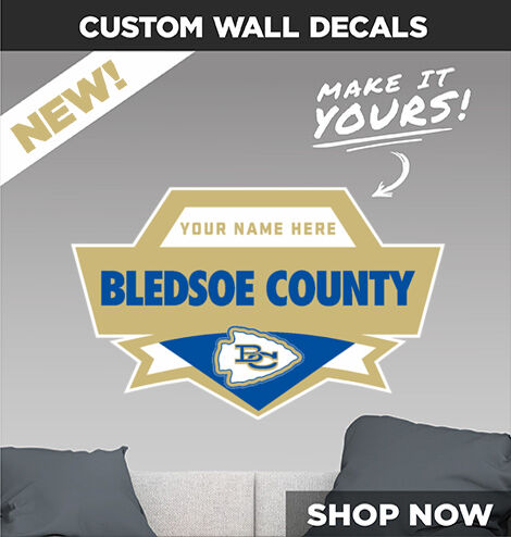 BLEDSOE COUNTY HIGH SCHOOL WARRIORS Make It Yours: Wall Decals - Dual Banner