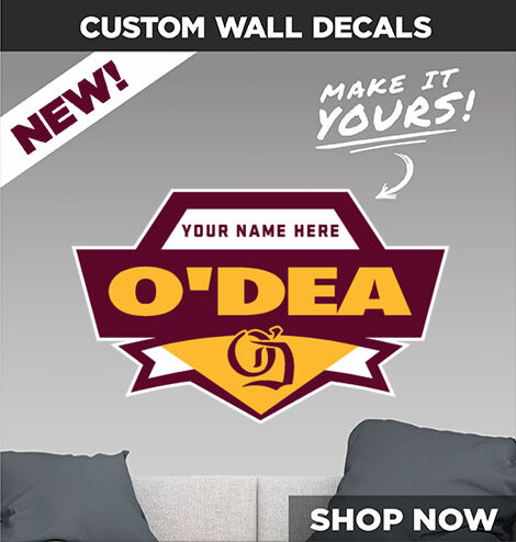 O'Dea Fighting Irish Official Online Store Make It Yours: Wall Decals - Dual Banner